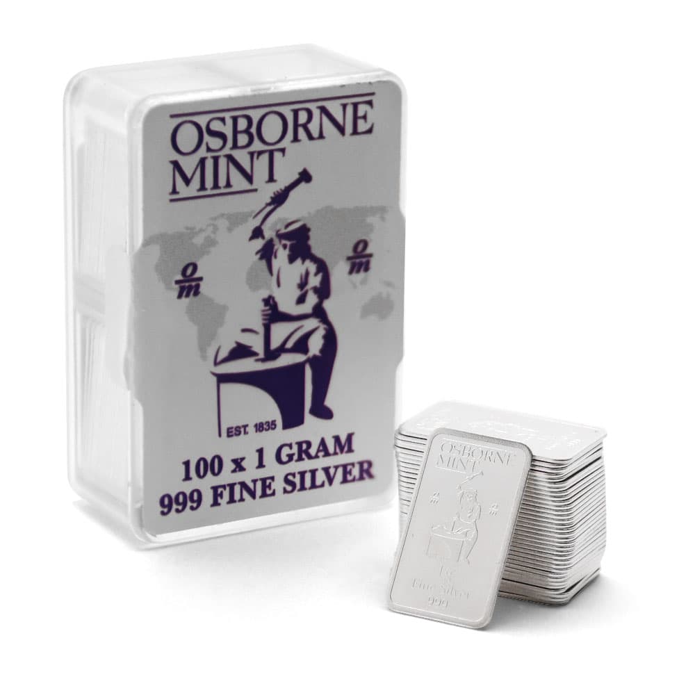 100 Gram Osborne Mint Silver Pack (100x1g)