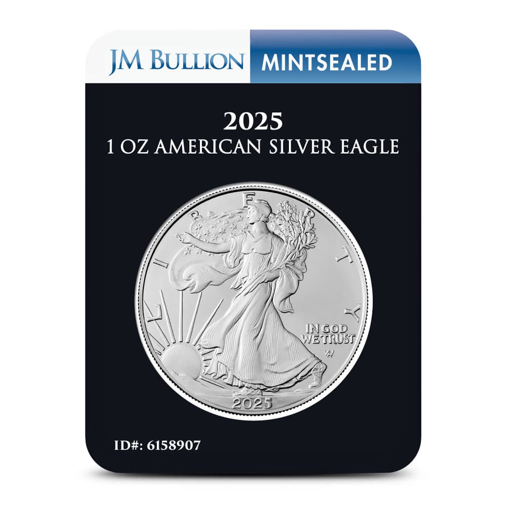 2025 1 oz American Silver Eagle Coin (MintSealed, BU) 1/21/2025