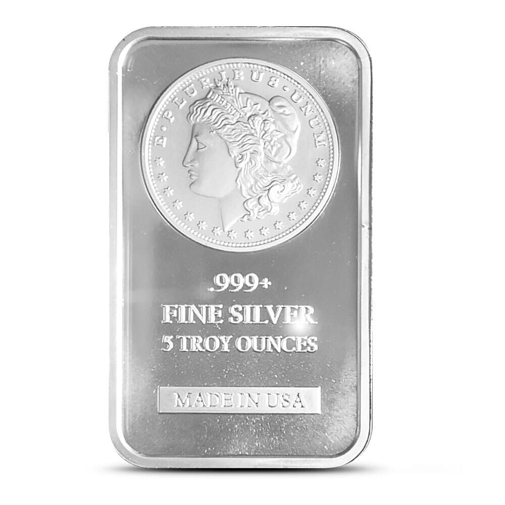 5 oz SilverTowne Morgan Silver Bar (New)