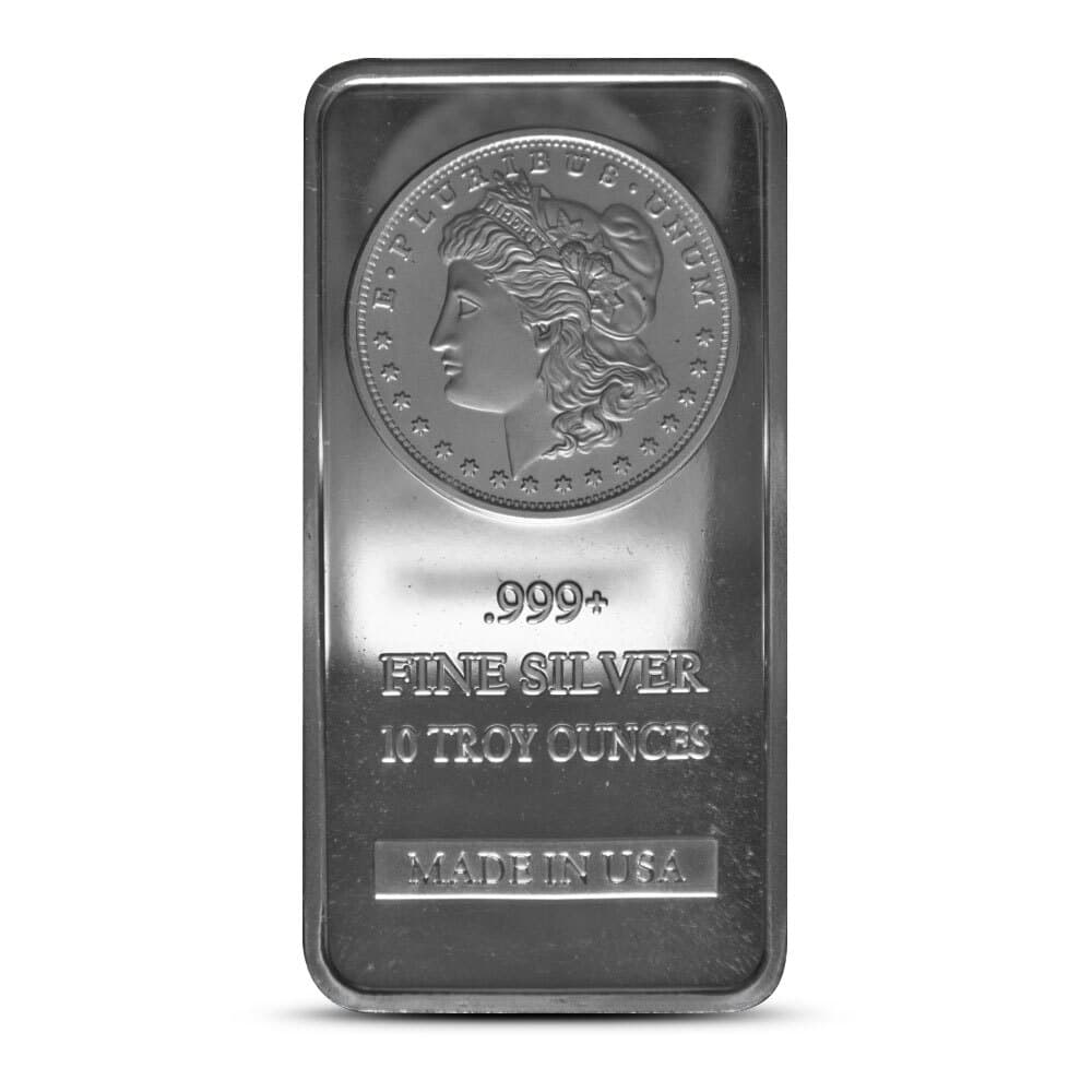 10 oz SilverTowne Morgan Silver Bar (New)