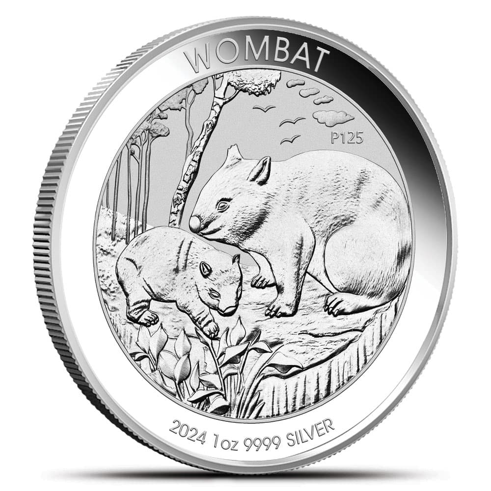 2024 1 oz Australian Silver Wombat Coin (BU)