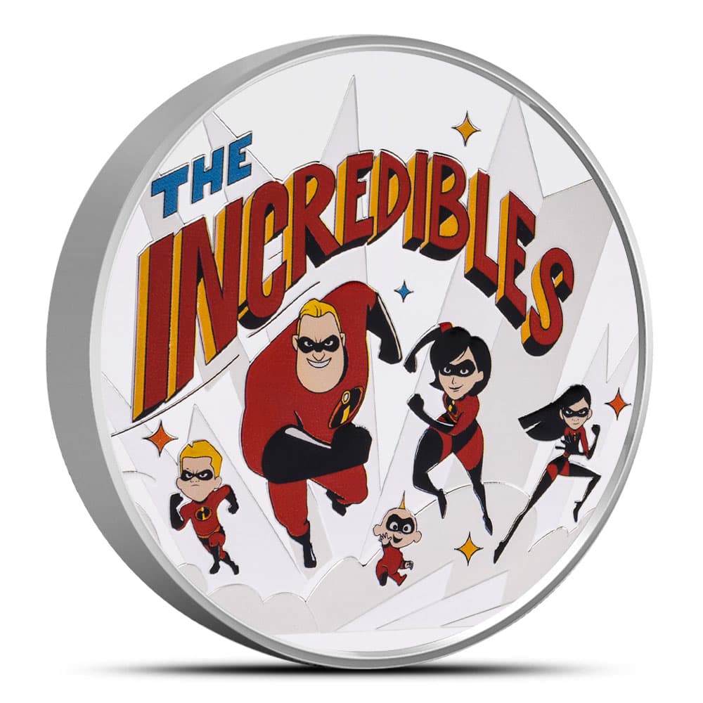 2024 3 oz Proof Colorized Niue Silver The Incredibles 20th Anniversary Coin (Box + CoA)