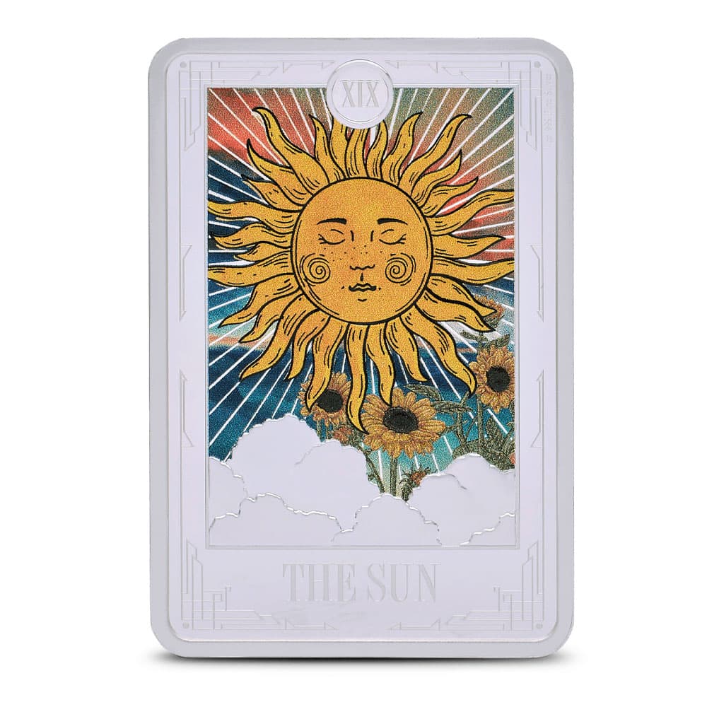 2024 1 oz Colorized Niue Silver Tarot Cards The Sun Coin (Box + CoA)