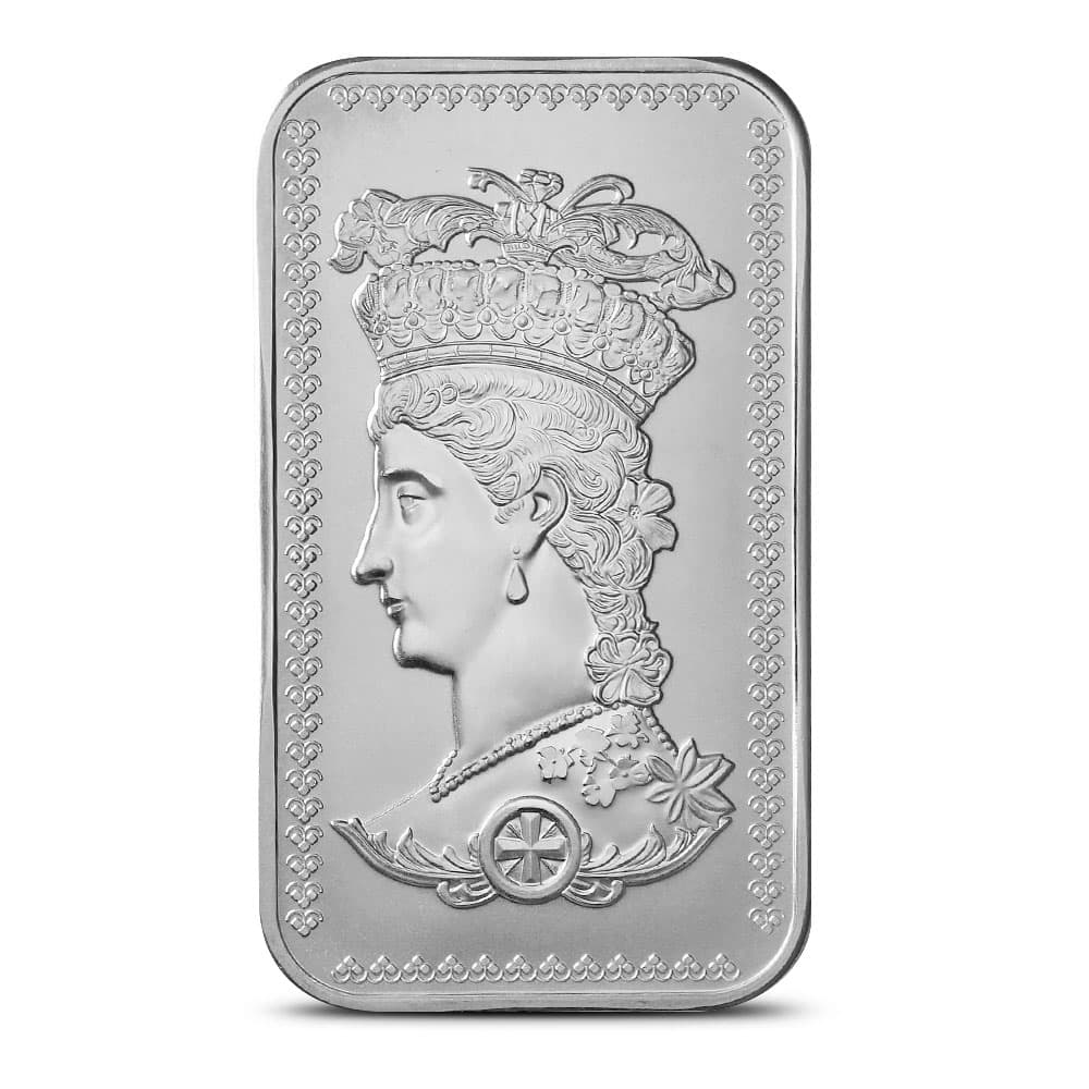 1 oz Gothic Crown Silver Bar (New)