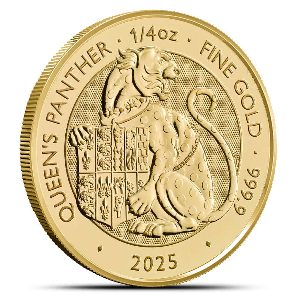 2025 1/4 oz British Gold Tudor Beasts The Queen’s Panther Coin (BU)