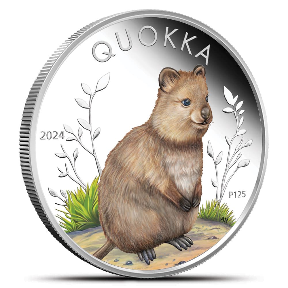 2024 1 oz Proof Colorized Australian Quokka Silver Coin (Box + CoA)