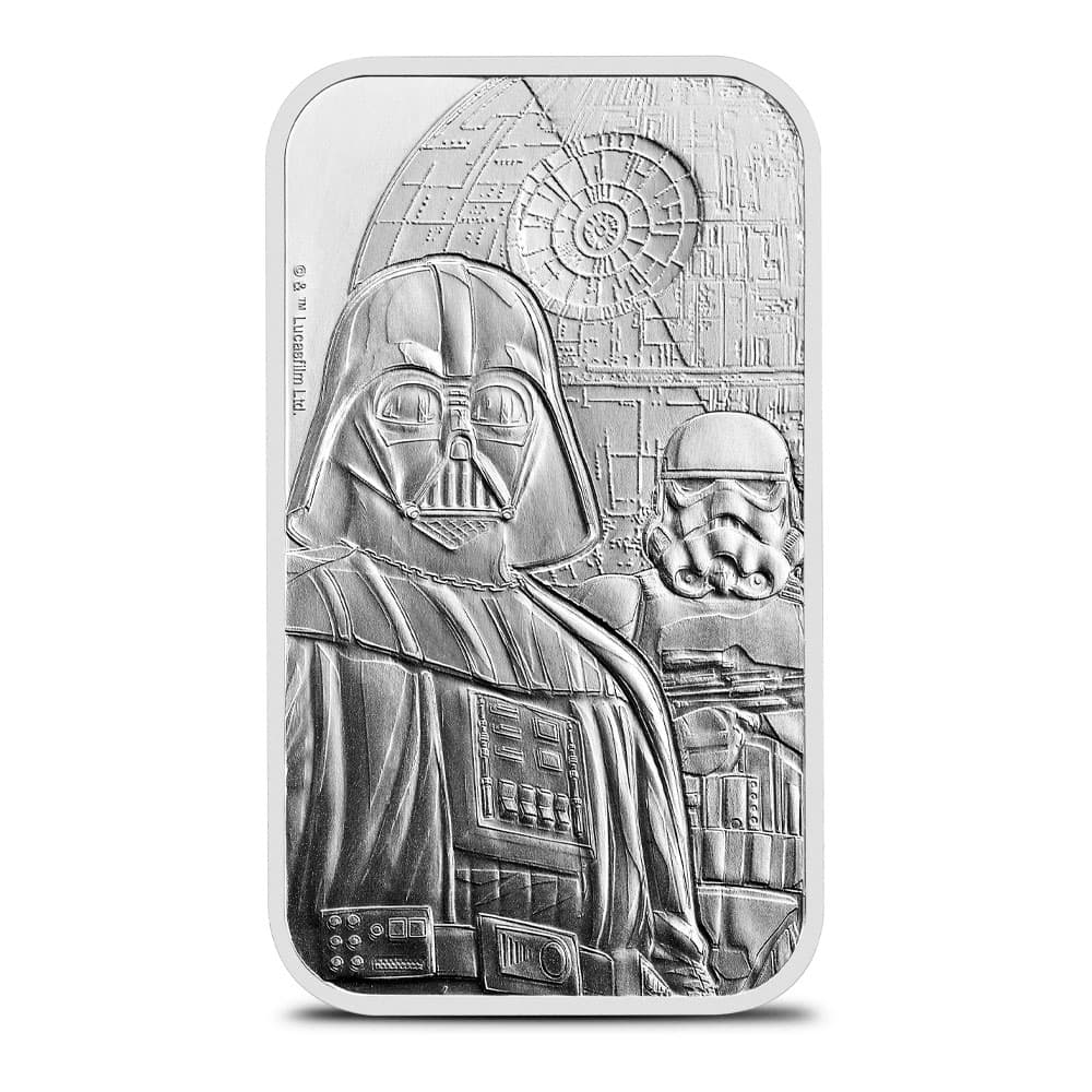 1 oz The Royal Mint Silver Star Wars Dark Side Bar (New)