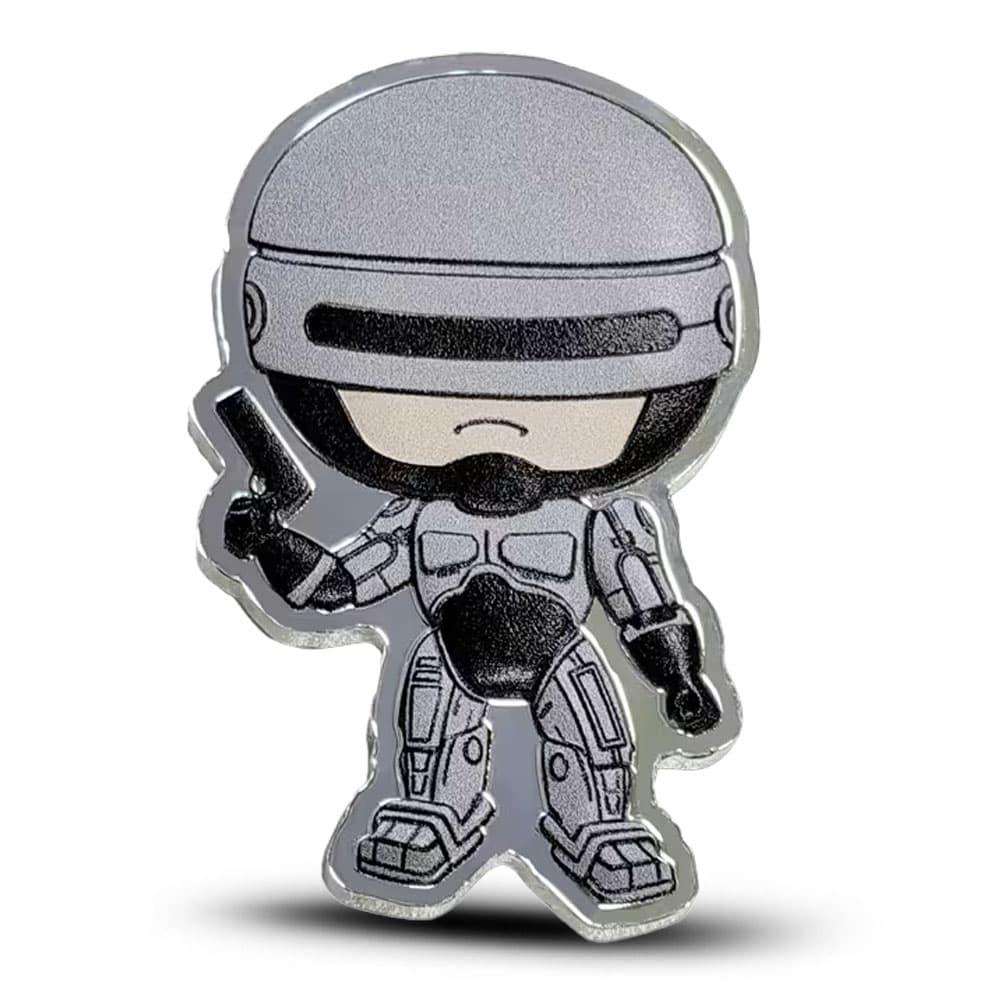 2024 1 oz Colorized Fiji Silver RoboCop Shaped Coin (Proof-Like)