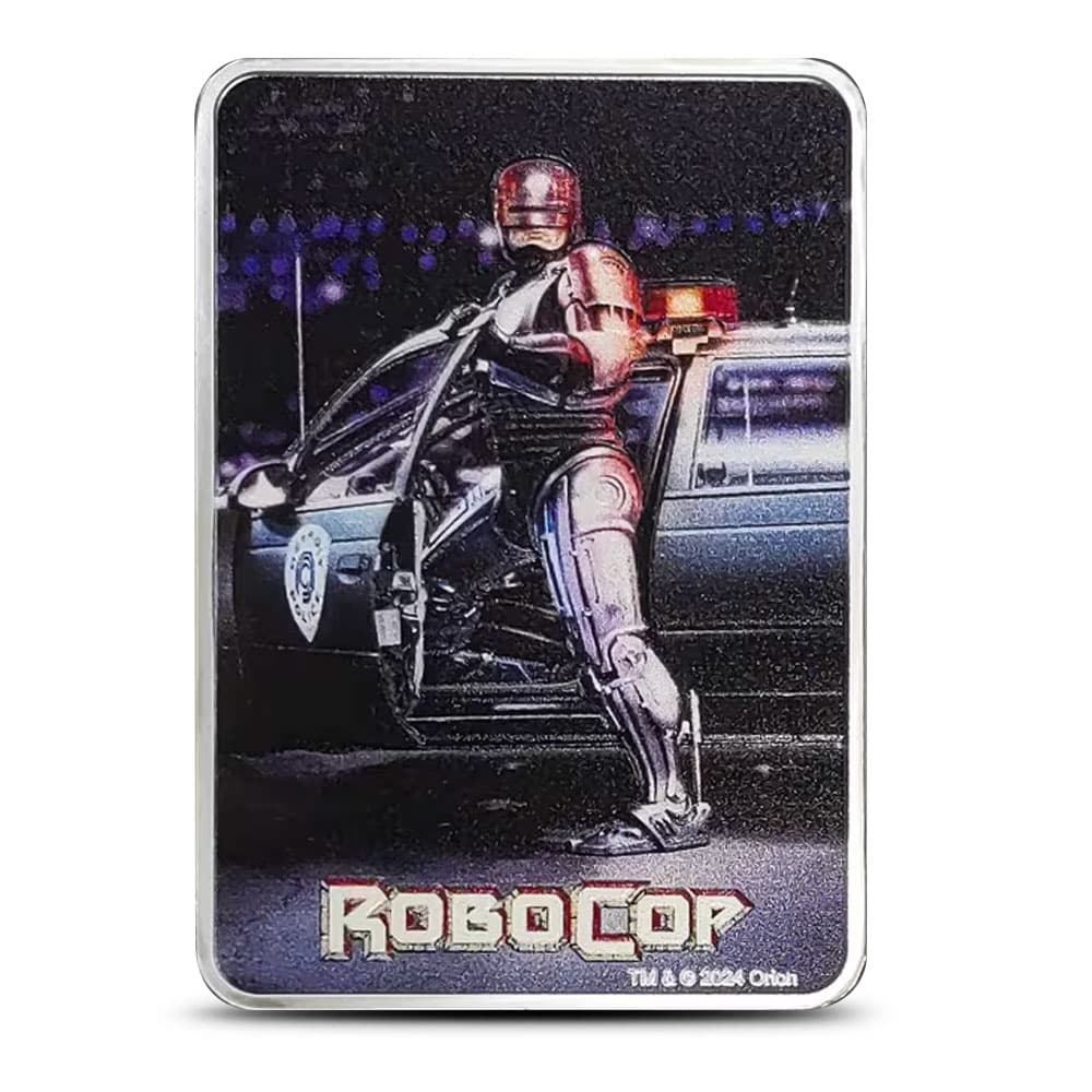 2024 1 oz Proof Colorized Fiji Silver RoboCop Rectangular Coin (Box + CoA)