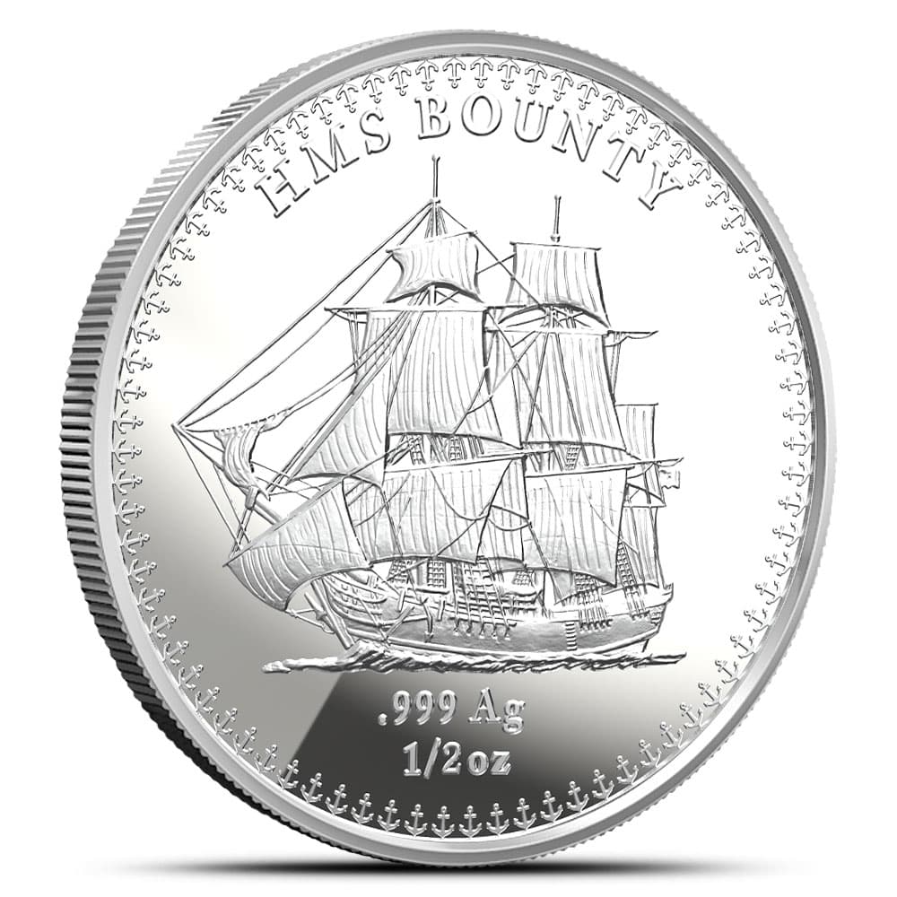 2025 1/2 oz Pitcairn Islands Silver Bounty Coin (BU)