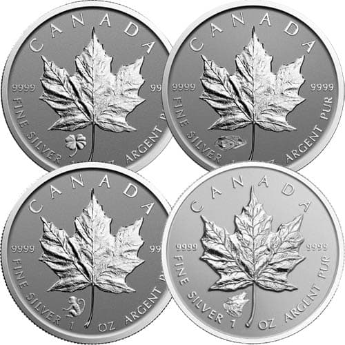 1 oz Canadian Silver Maple Leaf Coin (Random Year, Varied Condition, Varied Privy)