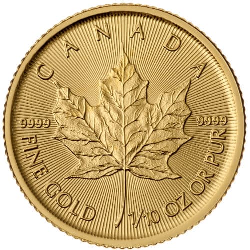 2015 1/10 oz Canadian Gold Maple Leaf Coin (BU)