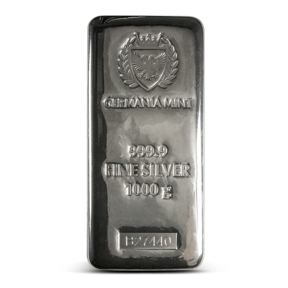 1 Kilo Germania Mint Cast Silver Bar (New)