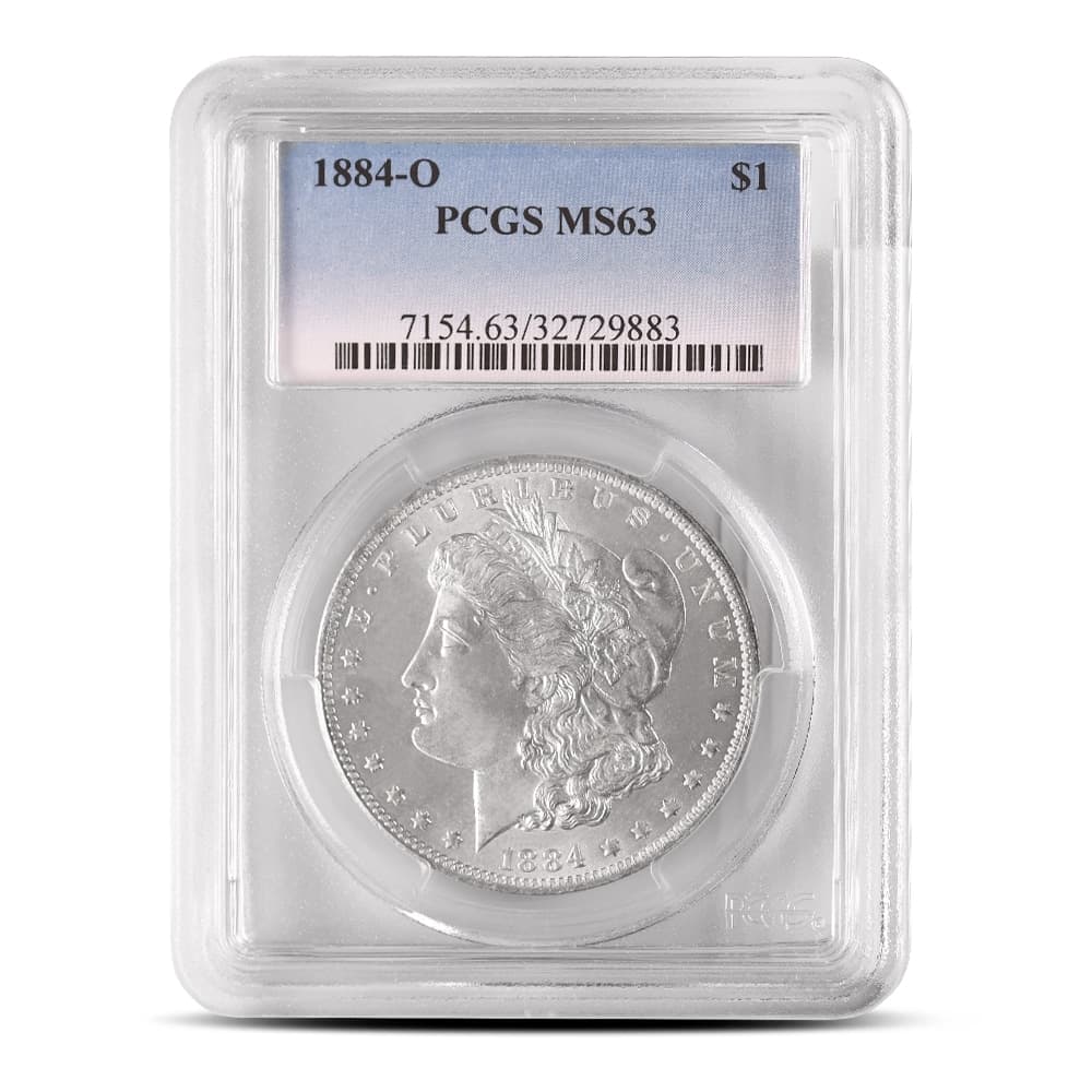 1884-O Morgan Silver Dollar Coin PCGS MS63