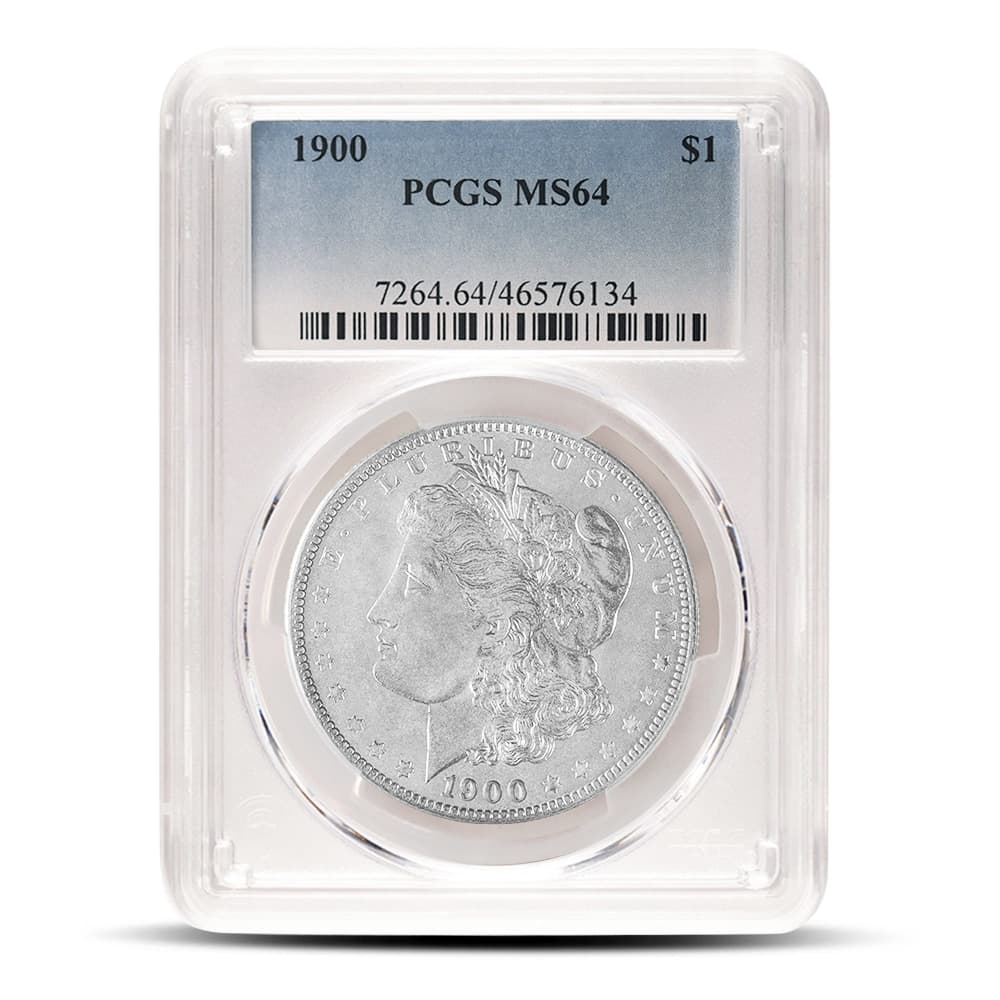 1900 Morgan Silver Dollar Coin PCGS MS64