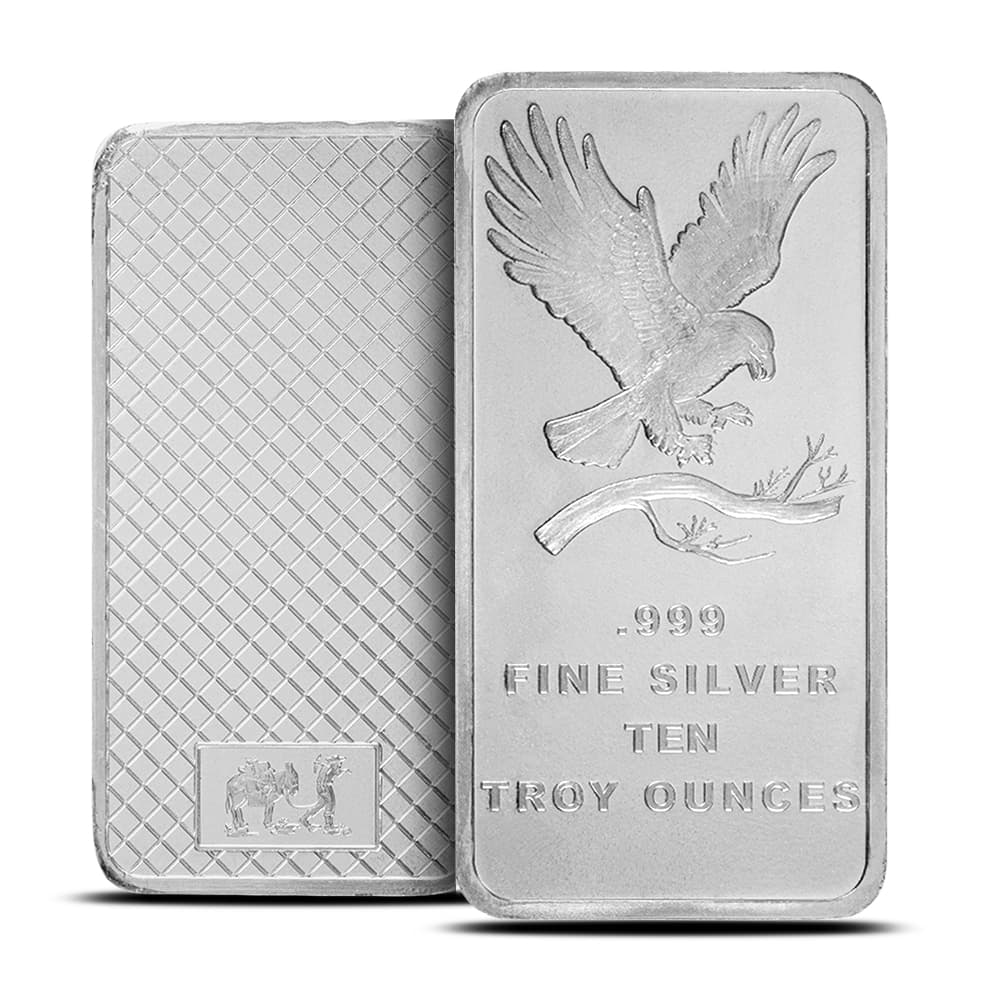 10 oz SilverTowne Eagle Silver Bar (New)