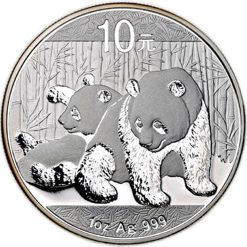 2010 1 oz Chinese Silver Panda Coin (BU)