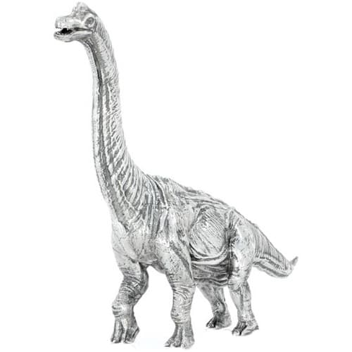 8 oz Antique Finish Brachiosaurus Silver Statue (Box + CoA)