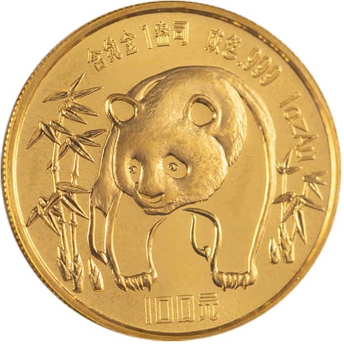 1986 1 oz Chinese Gold Panda Coin