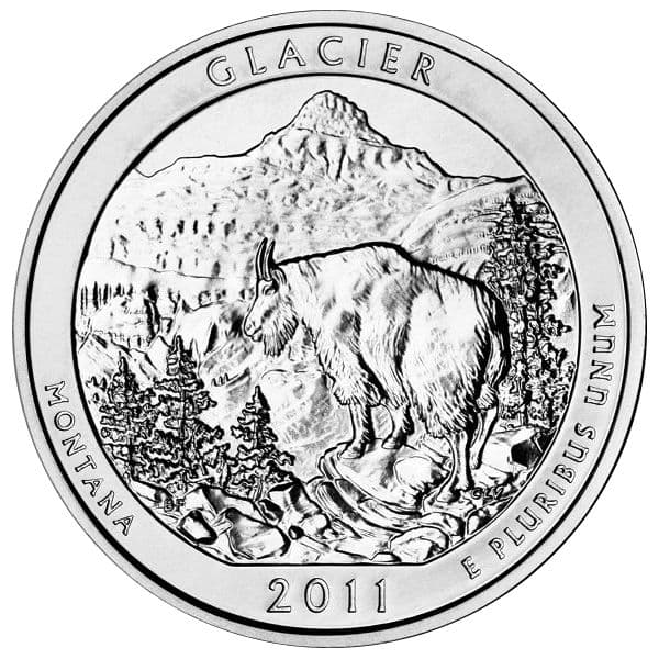 2011 5 oz ATB Glacier Silver Coin