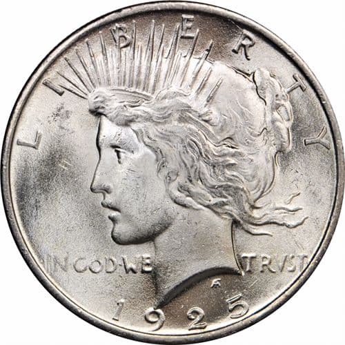 Peace Silver Dollar Coin (1922-26, 1934-35, BU)