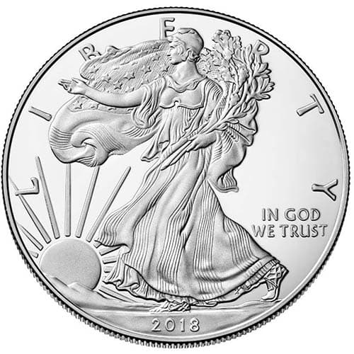 2018-W 1 oz Proof American Silver Eagle Coin (Box + CoA)