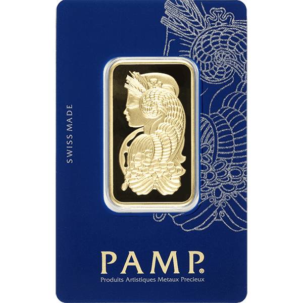 1 oz Gold Bar - PAMP Fortuna (with Assay)