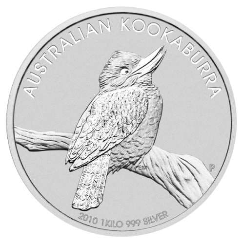 2010 1 Kilo Australian Kookaburra Silver Coin