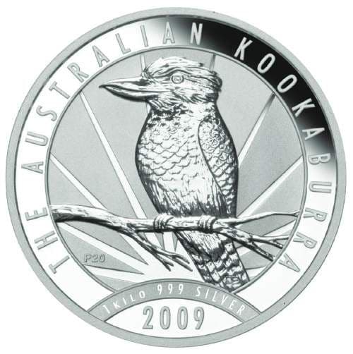 2009 1 Kilo Australian Kookaburra Silver Coin