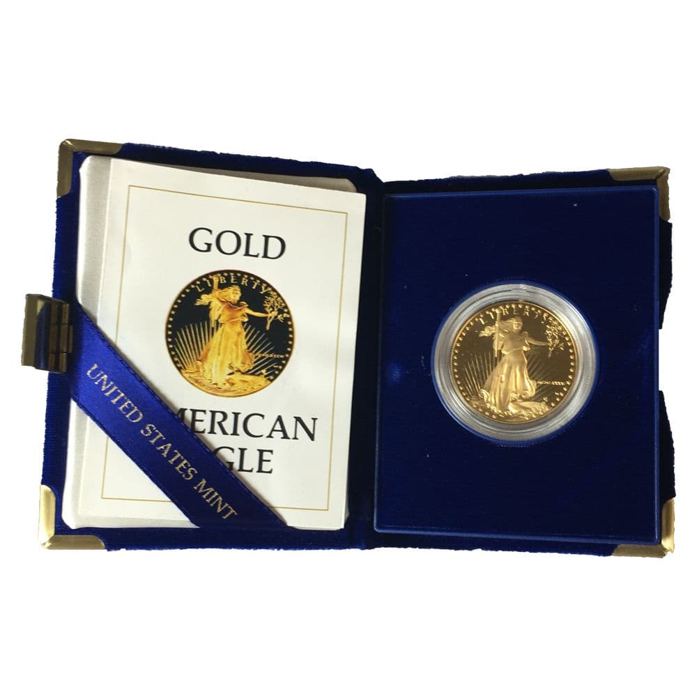 1986 Proof American Gold Eagle 1 oz - Includes Original Mint Box and COA