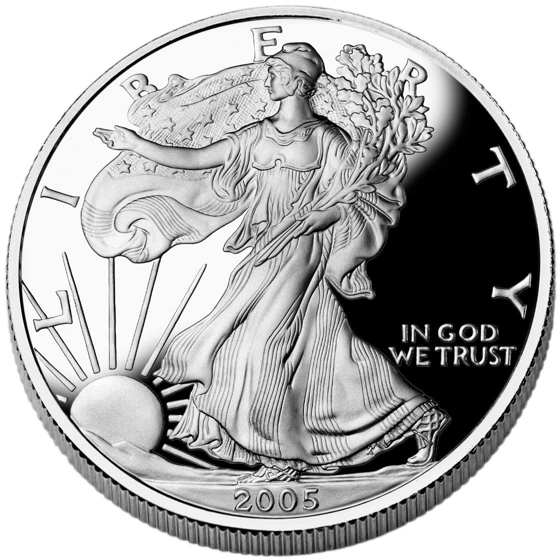 2005-W 1 oz American Silver Eagle Proof Coin w/Box & COA