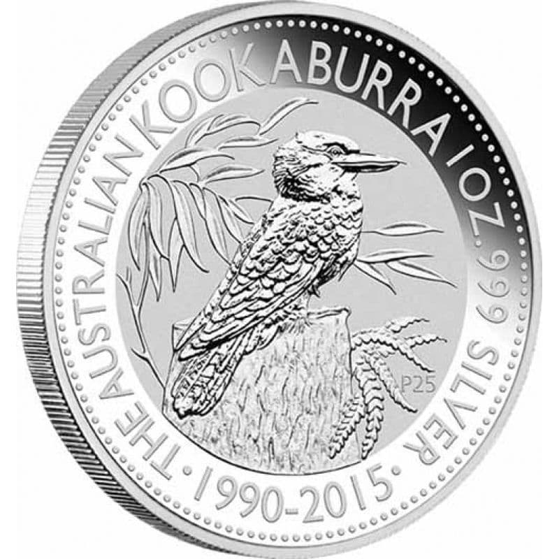 2015 1 oz Australian Kookaburra Silver Coin - 25th Anniversary Limited Edition