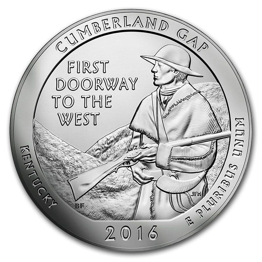 2016 Cumberland Gap ATB 5 oz Silver - America The Beautiful