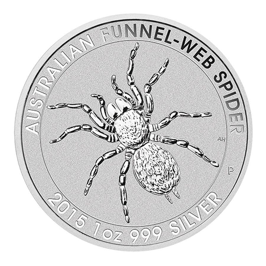 2015 1 oz Australian Silver Funnel-Web Spider Coin BU