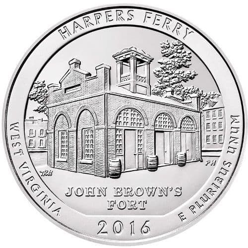 2016 Harpers Ferry ATB 5 oz Silver - America The Beautiful