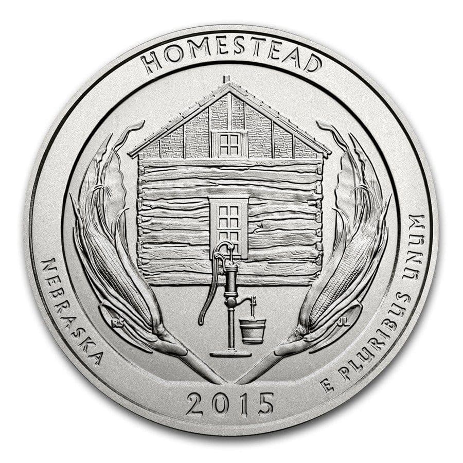 2015 Homestead ATB 5 oz Silver Coin - America The Beautiful