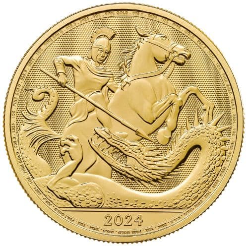 2024 1 oz St George and the Dragon Gold Coin