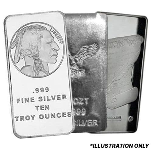 10 oz Silver Bars - Design Our Choice