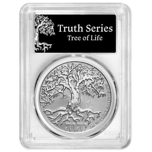 2024 PCGS MS-70 First Strike 1 oz Tree of Life Silver Coin