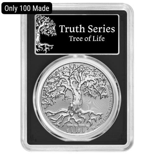 2024 PCGS MS-70 First Strike 1 oz Tree of Life Silver Coin – Black Core (Only 100 Made)