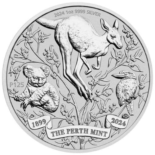 2024 1 oz Australian Perth Mint’s 125th Anniversary Silver Coin