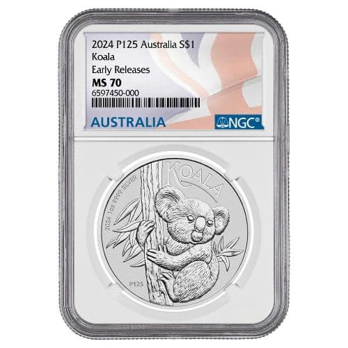 2024 NGC MS-70 Early Release 1 oz Australian Koala Silver Coin