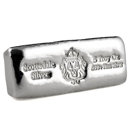 5 oz Scottsdale Cast Silver Bar