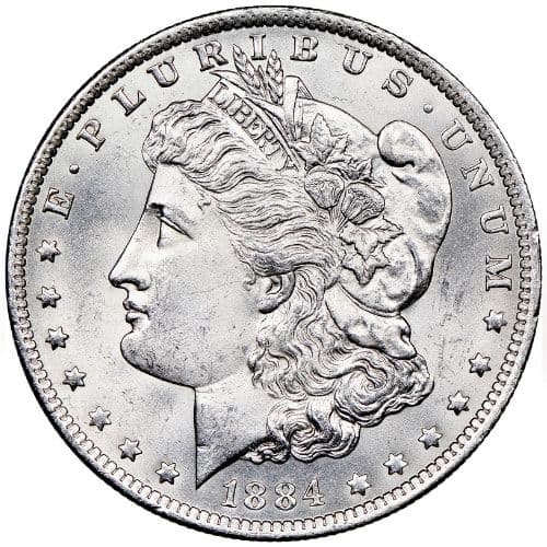 1884-O Morgan Silver Dollar BU