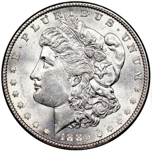 1886 Morgan Silver Dollar BU